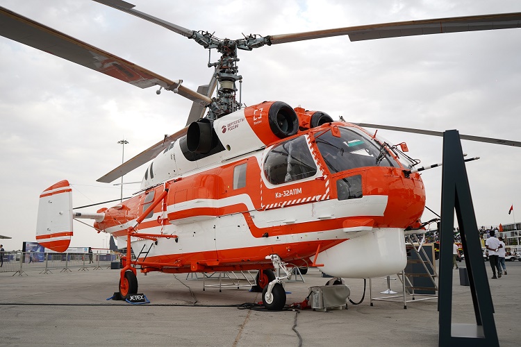 Новейший пожарный Ка-32А11М дебютировал на международной арене