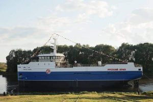 Новый краболов «Капитан Гришин» спущен на воду